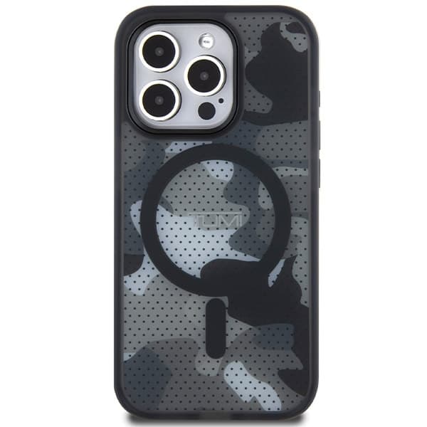 Tumi Telefontaske til iPhone 15 Pro MagSafe MagSafe Frostet Camo Print - Sort