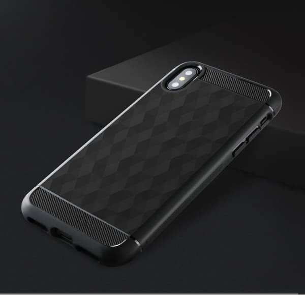 IVSO Geometrisk Hexagon Cover til iPhone XS / X - Pink Pink