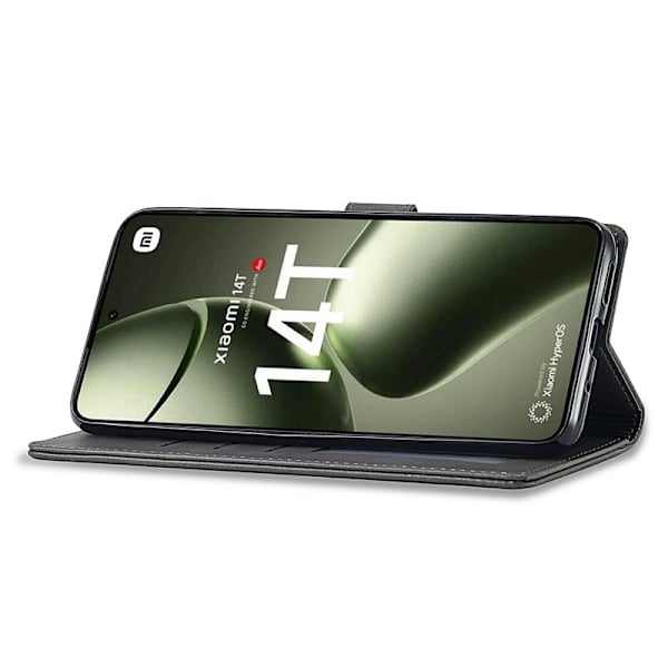 LC.IMEEKE Xiaomi 14T Plånboksfodral Konstläder - Grå