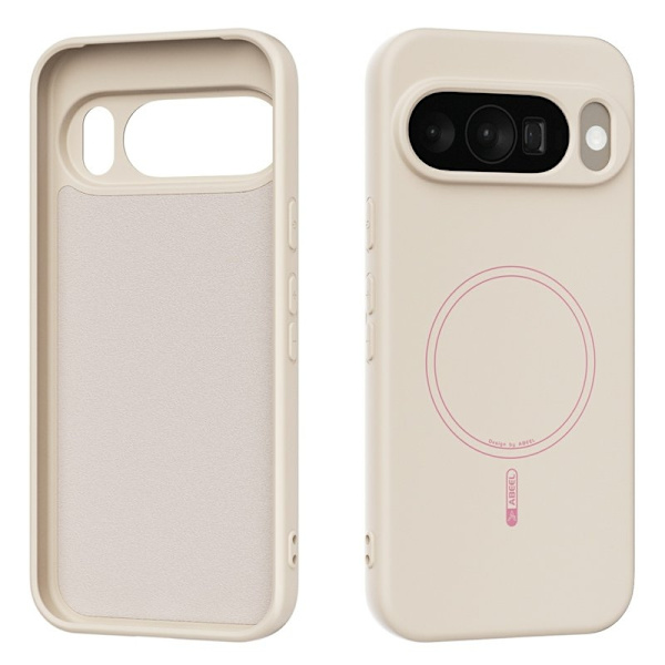 ABEEL Mobilskal till Google Pixel 10 Pro MagSafe Liquid Silicone - Beige