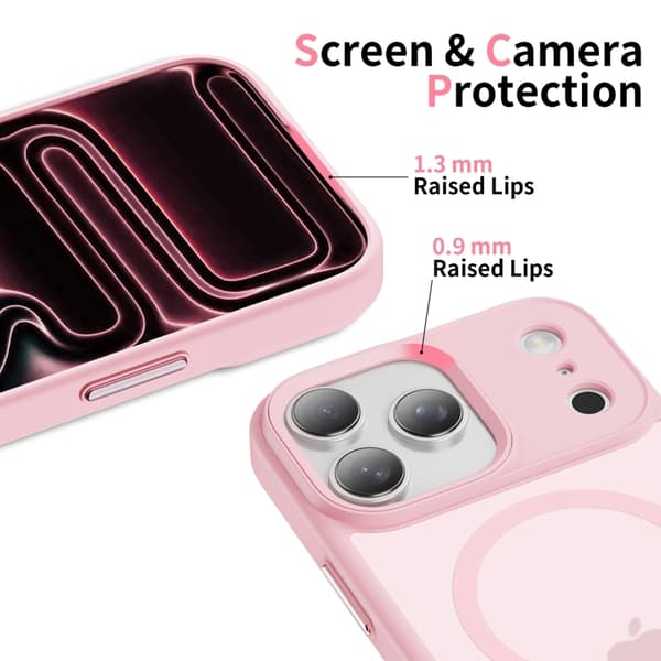 Tech-Protect telefontaske til iPhone 17 Pro Max Magsafe Magmat - Mat lyserød Rosa