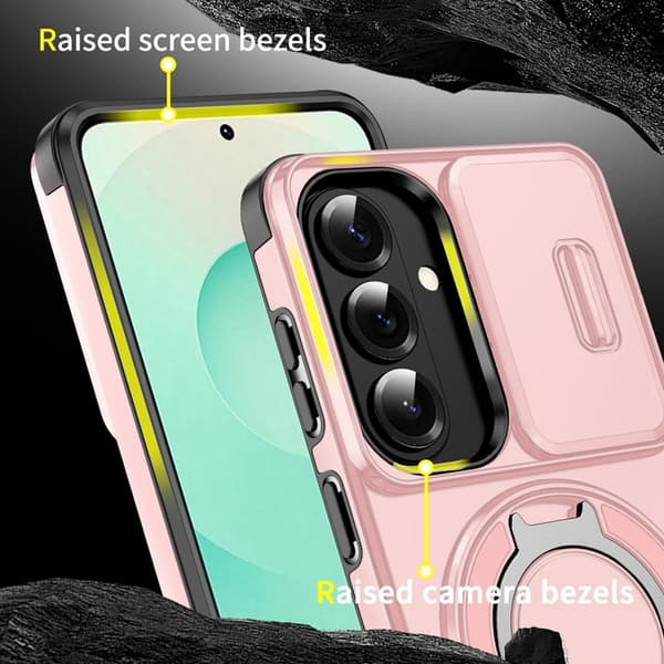 Mobilskal för Samsung Galaxy S26 Plus Magnetiskt TPU + PC - Rosa