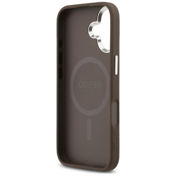 Guess Mobilskal till iPhone 17 MagSafe 4G Triangle Logo - Brun Brun