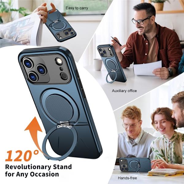 Mobilskal till iPhone 17 Pro MagSafe Rotating Kickstand - Blå Blå
