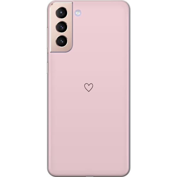 Telefontaske til Samsung Galaxy S21 med lille hjerte