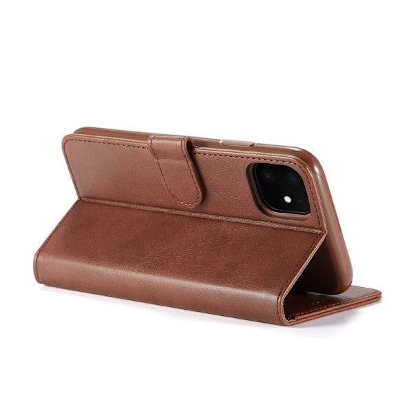LC.imeeke iPhone 11 Plånboksfodral i Konstläder - Brun