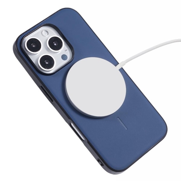 X-LEVEL Mobilskal till iPhone 16 Pro MagSafe PC TPU PU Blå