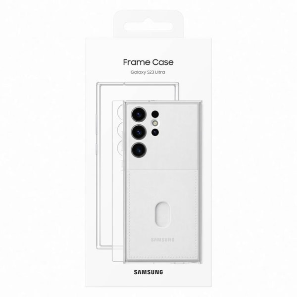 Samsung Galaxy S23 Ultra Shell Rammecover - Hvid