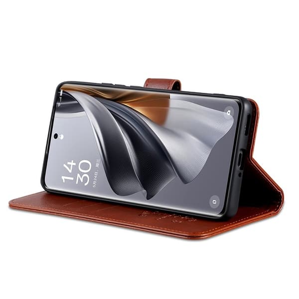 AZNS Xiaomi 15 Plånboksfodral Anti-Scratch Konstläder - Brun