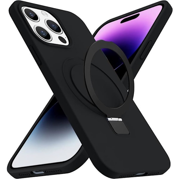 iPhone 15 Pro Max Mobilskal Magsafe Liquid Silikon - Svart Svart