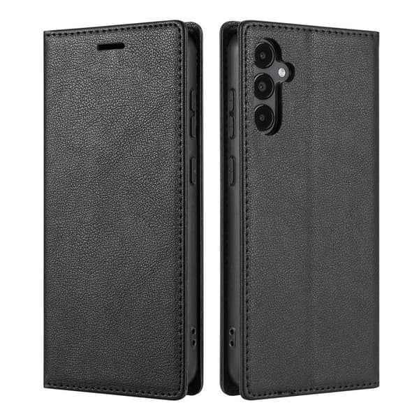 Samsung Galaxy S26 Plus Plånboksfodral Magnetisk Stängning Konstläder - Svart