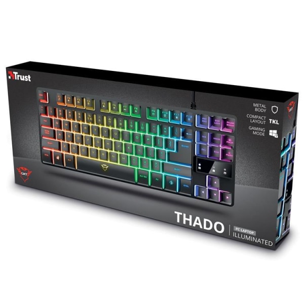 TRUST GXT 833 Thado TKL RGB Gaming-näppäimistö Nordisk