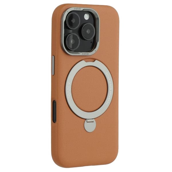 X-LEVEL Mobilskal till iPhone 16 Pro med Kickstand - Brun