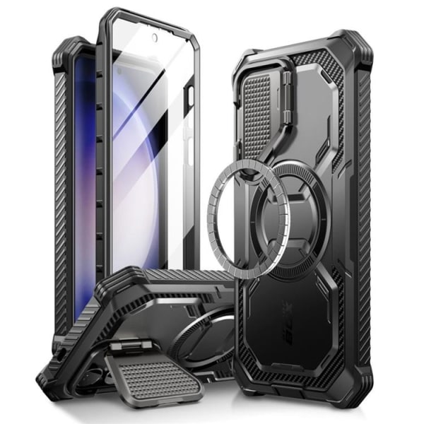 SupCase Galaxy S24 matkapuhelinkotelo Magsafe Armorbox - musta