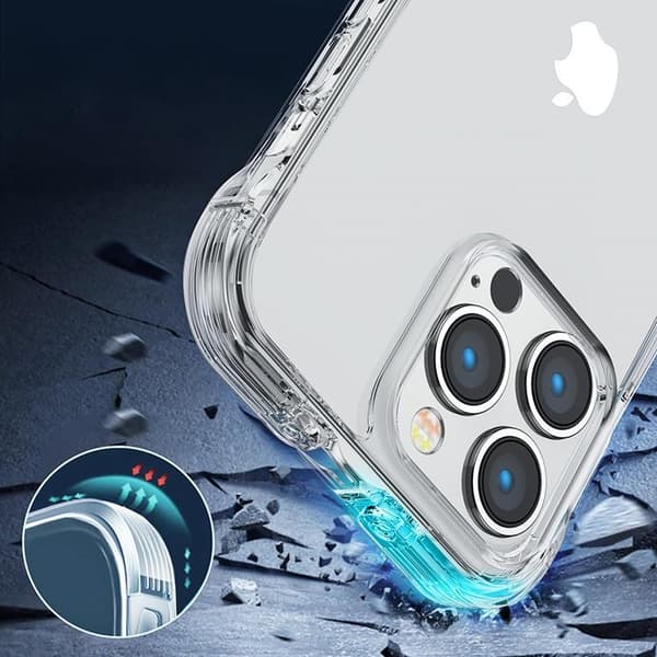 Joyroom iPhone 14 Plus Skal Defender Series Armored Hook - Clear Transparent