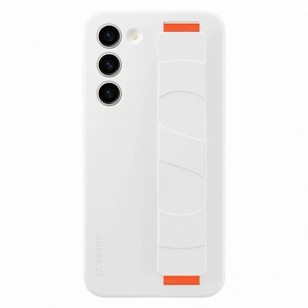 Samsung Galaxy S23 Skal Silicone Grip Case - Vit