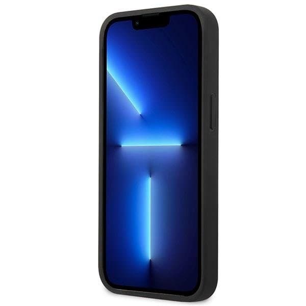 Mercedes Läder Stars Pattern Kuori iPhone 13 Mini - Musta Black