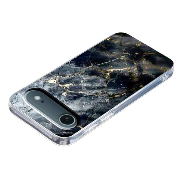 Mobilskal till iPhone Air Marble Pattern Printing Soft - Svart Svart