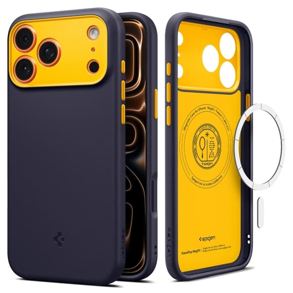 Spigen Telefontaske til Apple iPhone 17 Pro Max MagSafe Nano Pop - Blå Blå