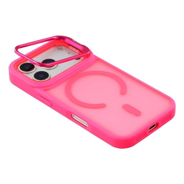 Mobilskal till iPhone 17 Pro MagSafe Lins Kickstandé - Rosa Rosa