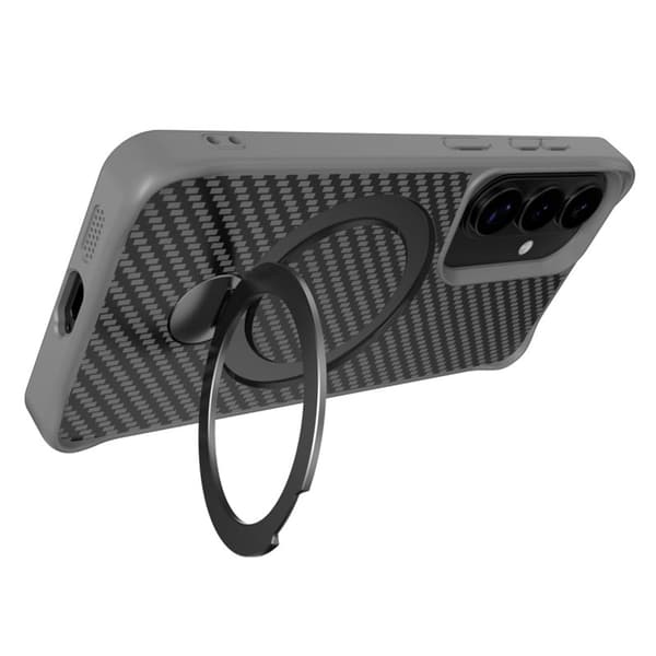 Mobilskal för Samsung Galaxy S26 Plus Magnetiskt Kickstand TPU + PC - Grå