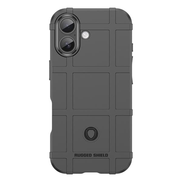 Mobilskal till iPhone 17 Grid Design Scratch-Proof Soft TPU - Svart Svart
