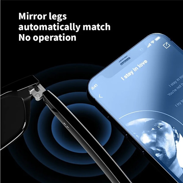 Smarta Glasögon Bluetooth E13-C - Anti-Blue-Ray lins