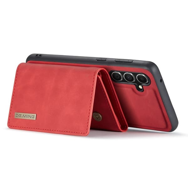 DG.Ming Plånboksfodral för Samsung Galaxy S26 Magnetiskt PU + TPU - Röd