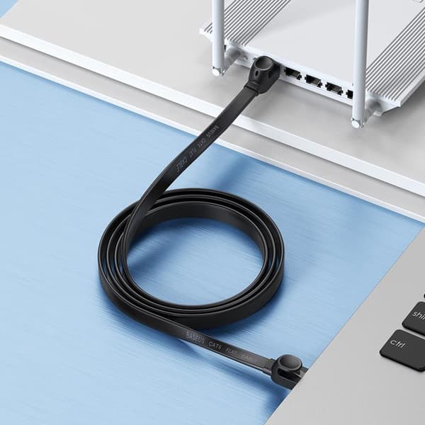 Baseus RJ45 Netværkskabel 10m High Speed - Sort Black
