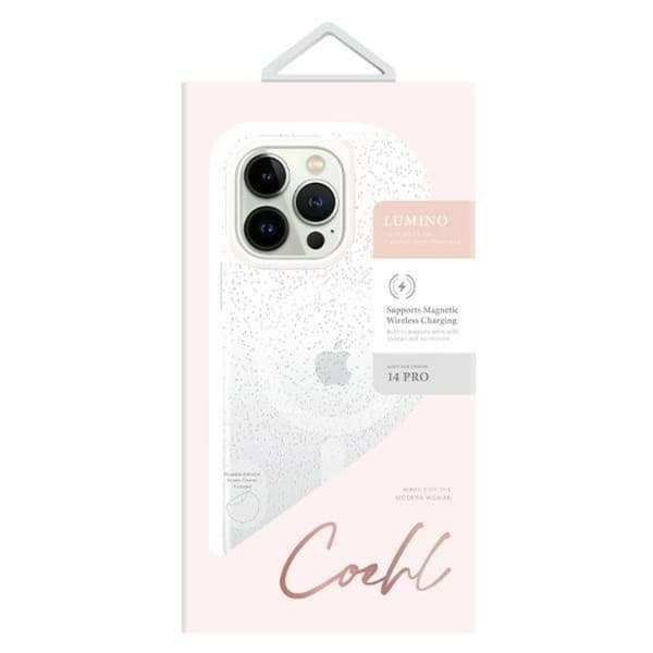 UNIQ iPhone 14 Pro Max -kotelo Coehl Lumino - Sparkling Silver Silver