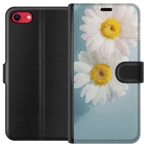 Plånboksfodral till Apple iPhone 8 med Sommarblommor