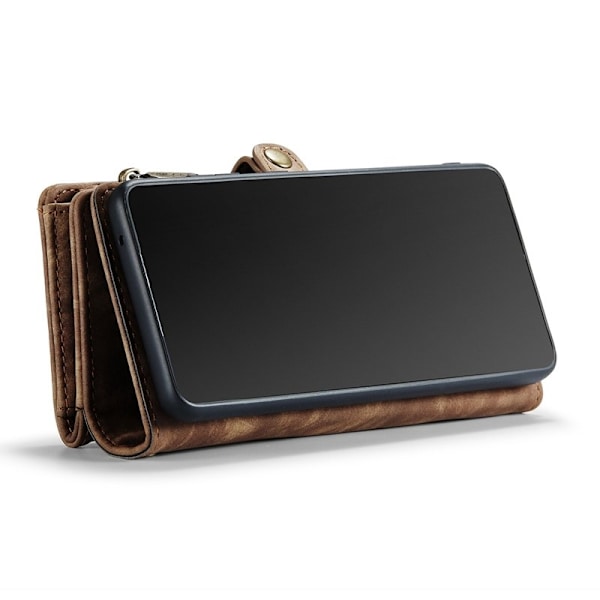CASEME 008 Series Multi-function Wallet Mobilskal för Samsung Galaxy S20 FE Brun
