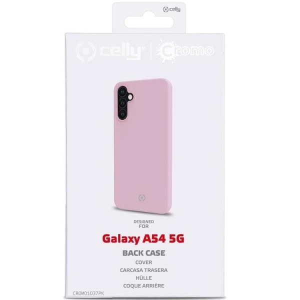 CELLY Galaxy A54 5G Skal Cromo Soft Rubber - Rosa