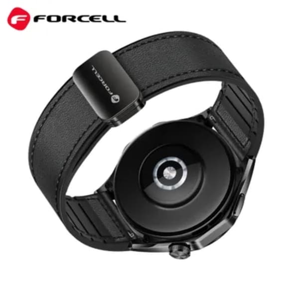Forcell Galaxy Watch 22mm Armbånd Magnetisk - Sort Svart
