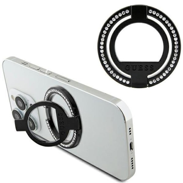 Guess Ringhållare Magsafe Rhinestone - Musta Black