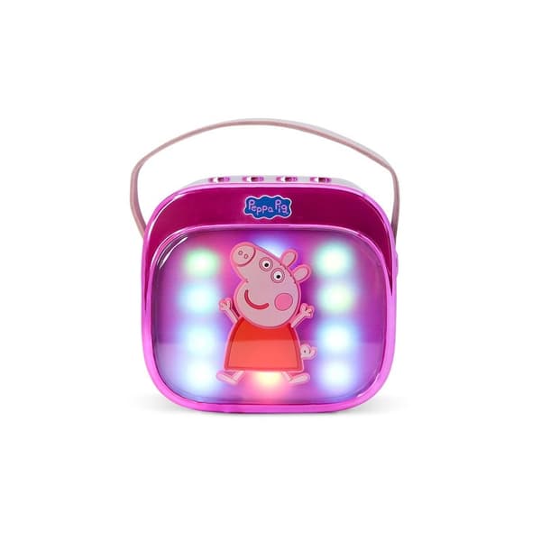 PEPPA PIG Karaokehögtalare med Mikrofon Greta Gris Popsing LED