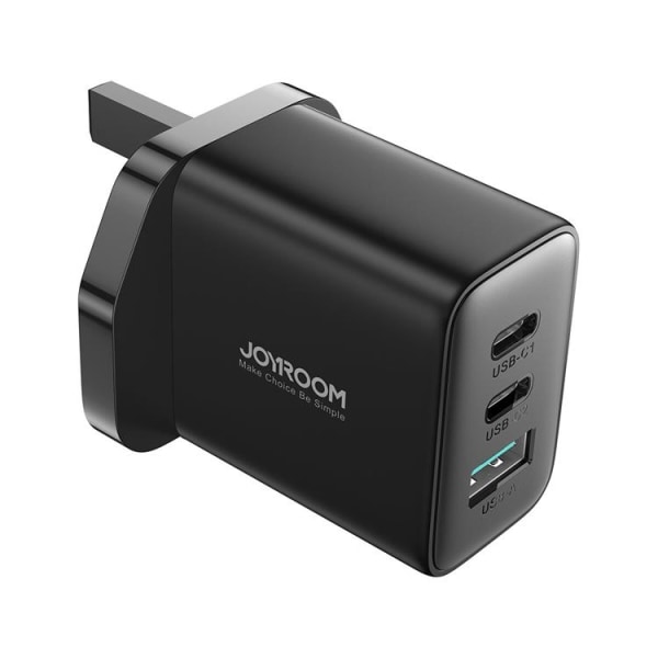 Joyroom UK vægadapter 2x USB-C/USB-A 32W - Sort