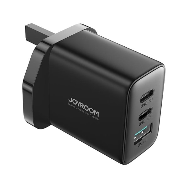 Joyroom UK Vægoplader 2x USB-C/USB-A 32W - Sort