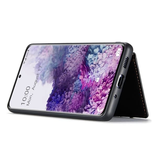 JEEHOOD Samsung Galaxy S20 Konstläder Plånboksfodral Detachable Svart