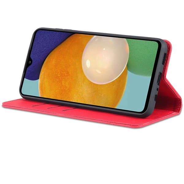 AZNS Samsung Galaxy A13 Plånboksfodral i Konstläder - Röd