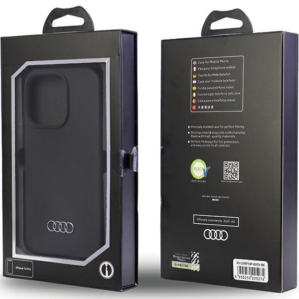 Audi iPhone 14 Pro Max mobiilisuoja silikoni - musta