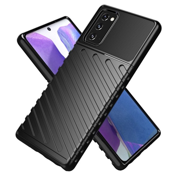 Thunder Twill Texture Skal Till Galaxy Note 20 - Blå Blå