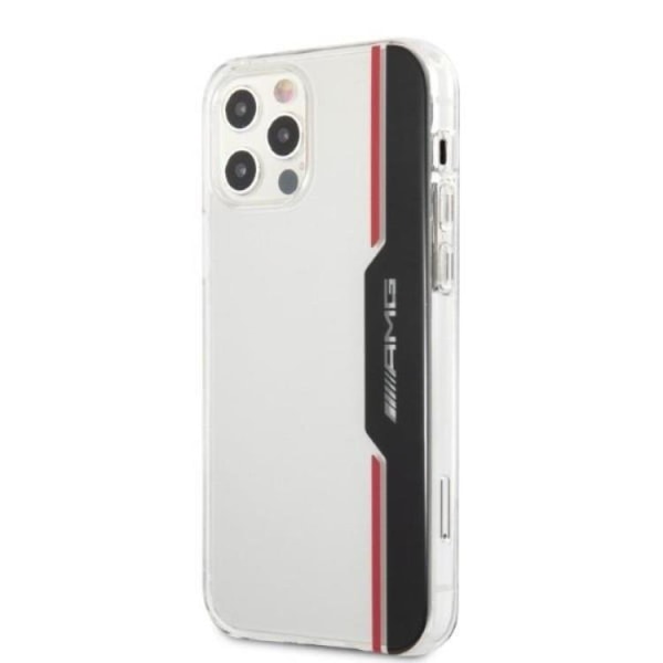 AMG iPhone 12/12 Pro Mobilcover Elektroplade Lodret - Gennemsigtig