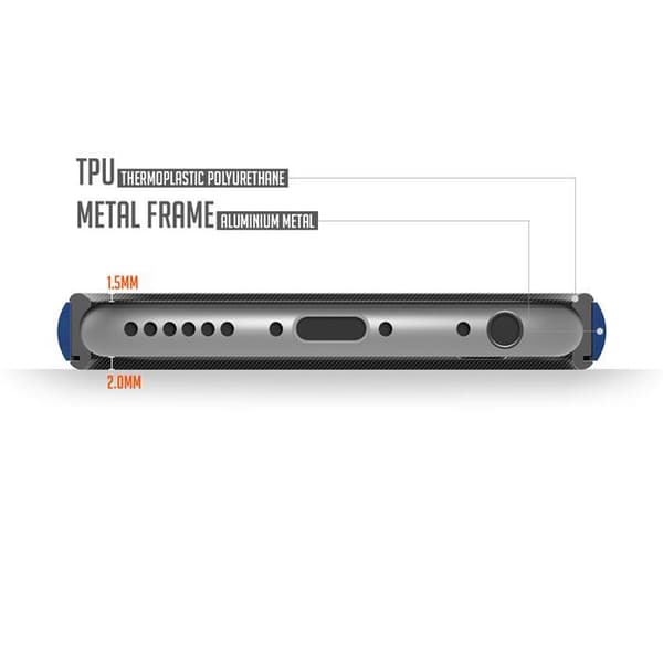 Verus Iron Bumper Skal till Apple iPhone 6(S) Plus (Blå - Svart) Blå