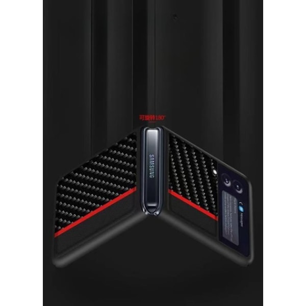 Galaxy Z Flip 4 Skal Carbon PC - Mörkblå
