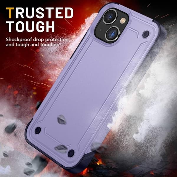 iPhone 14 Cover ShockProof - Lilla Lila