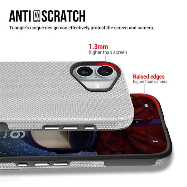 Mobilskal till iPhone 17 MagSafe Protective TPU+PC - Silver Silver