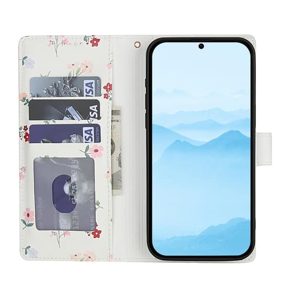 Samsung Galaxy S26 Pro Plånboksfodral Rhombic Blommönster Konstläder - A1