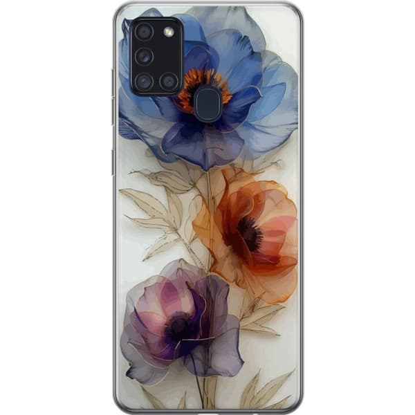 Mobilskal till Samsung Galaxy A21s med Silkesblommor