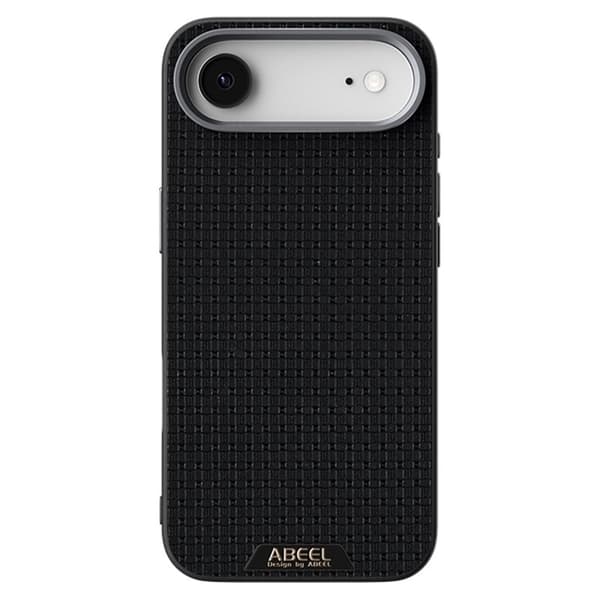 ABEEL Mobilskal till iPhone Air MagSafe Äkta Läder Svart